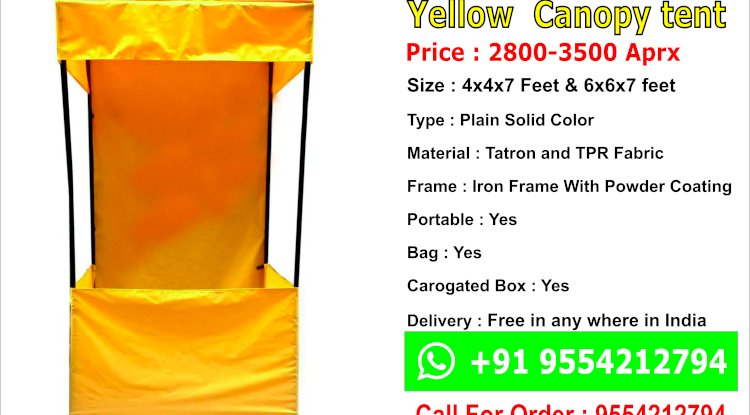 yellow canopy tent 