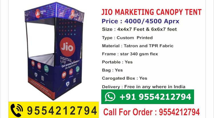 jio promotional tent