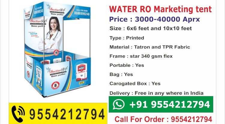 marketing tents for ro seller