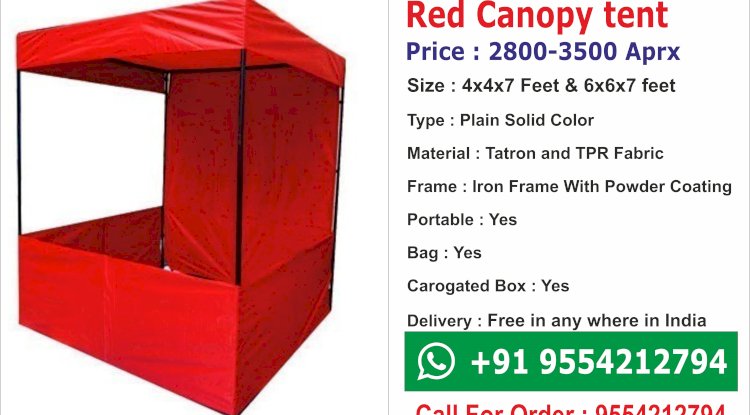 Red marketing canopy tent
