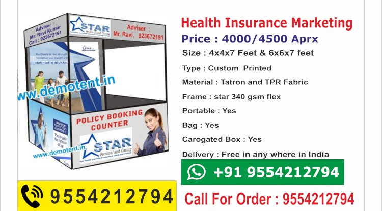 star health insurance marketing canopy tent