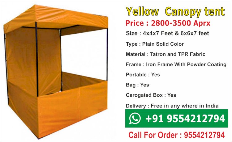 yellow canopy tent 
