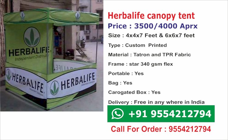  Herbalife Marketing Canopy Tent  - Demo tent herbalife printed @4000/-
