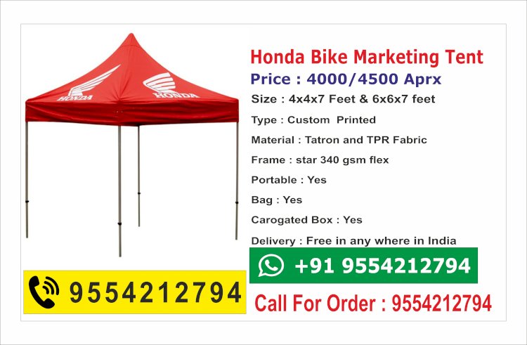 Honda Bike Marketing Tent - Promotional Canopy Tent 