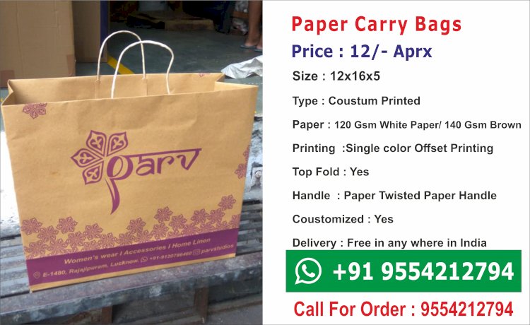 Best Paper bags Manufacturer - Plain and Printed  