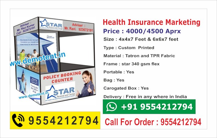 Star Health Insurance Marketing  Demo Tent 